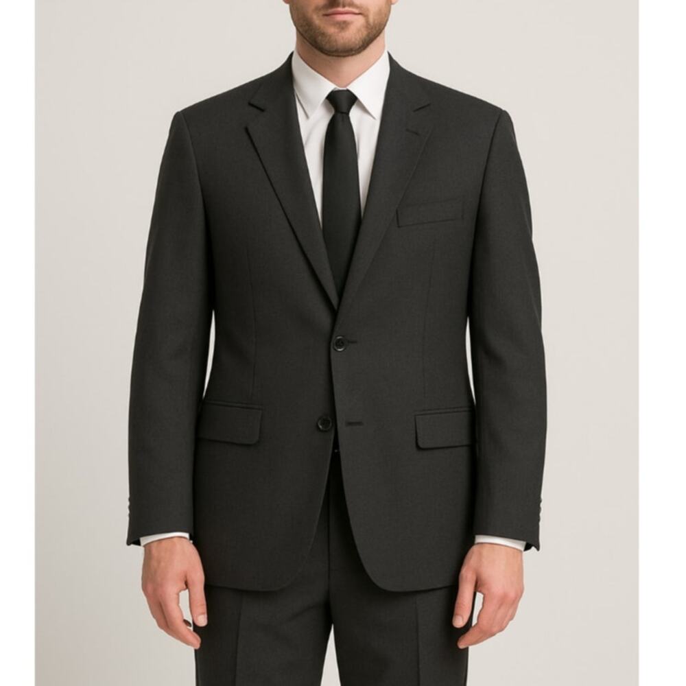 Andrew Fezza Men's Charcoal Gray Suit Jacket 46R